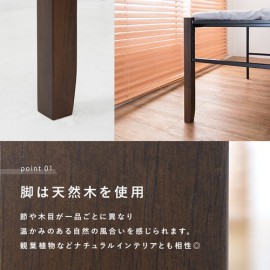 【直送可】宮付きシングルベッド ハイタイプ KH-3097BK-MS （送料無料）