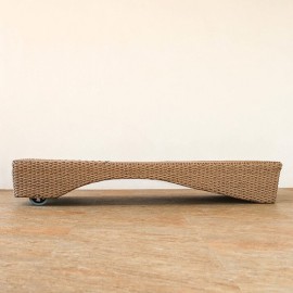 【別途送料】【直送可】サンベッド シンセティックヒヤシンス アウトドア家具 ガーデン家具 アジアン